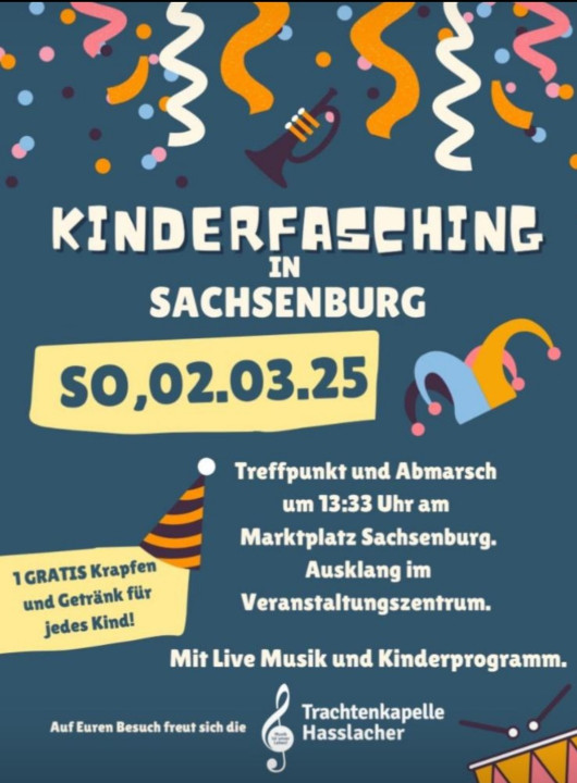 Kinderfasching in Sachsenburg